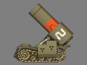 metal slug - m-15a bradley 3D Model