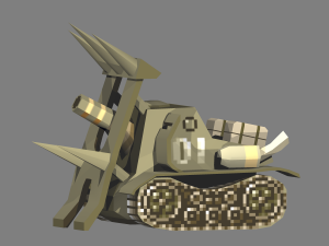 metal slug - t-2b melty honey 3Dモデル