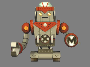 metal s&uuml;m&uuml;kl&uuml;b&ouml;cek 3 patron - kral j&uuml;piter 3D Model