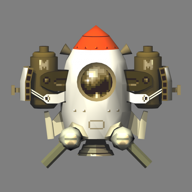 metal slug - astro slug 3D Модель .c4d .max .obj .3ds .fbx .stl .blend 