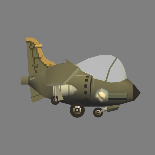 metal slug - slug flyer Modello 3D .c4d .max .obj .3ds .fbx .stl .blend 