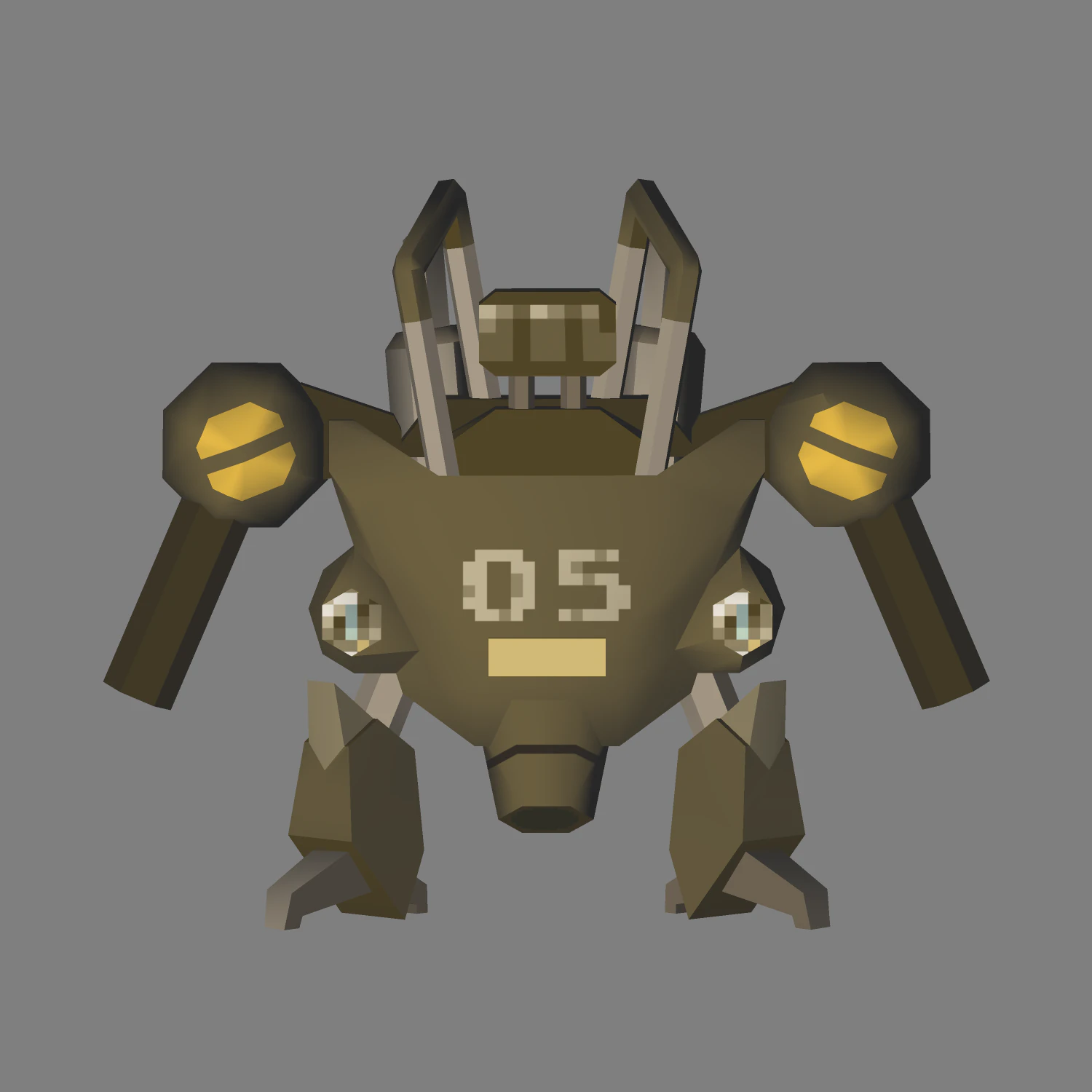 metal slug - slug noid type-r 3D Model .c4d .max .obj .3ds .fbx .stl .blend 