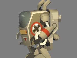 lumaca di metallo - armatura lv Modello 3D