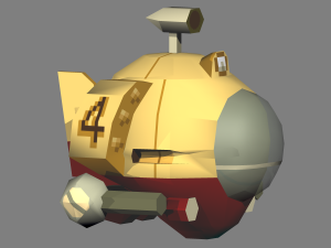 metal slug - slug mariner 3D Model