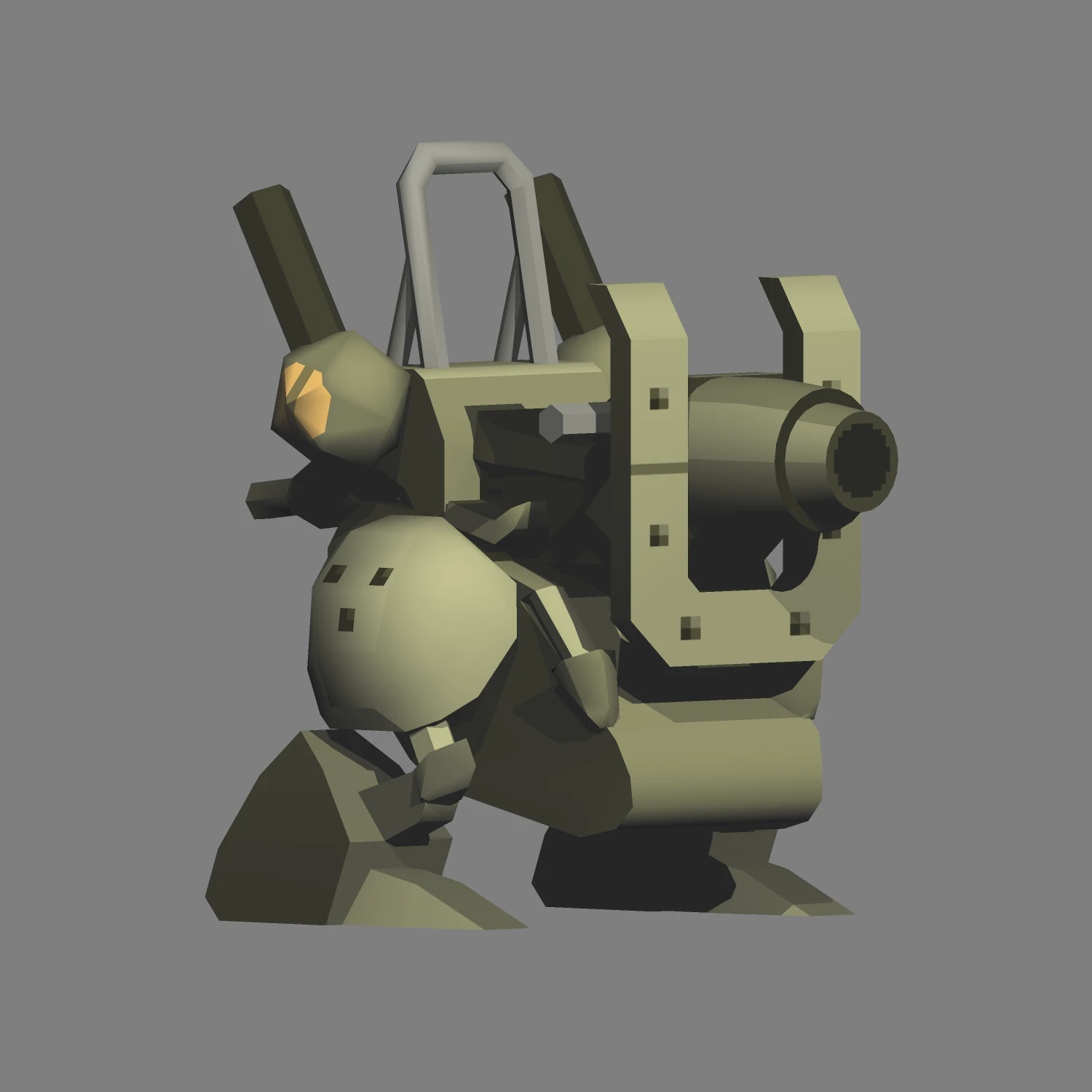 metal slug - protogunner 3D Model .c4d .max .obj .3ds .fbx .stl .blend