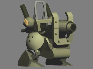 metalowy ślimak - protostrzelec Model 3D