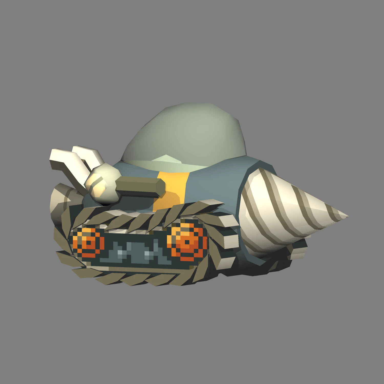 metal slug - slug drill 3D Model .c4d .max .obj .3ds .fbx .stl .blend 