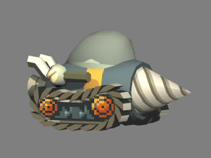 lumaca di metallo - trapano a lumaca Modello 3D