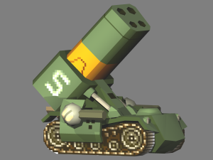 metal slug - m-15a bradley green metal slug 4 3D Model