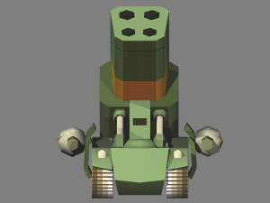 metal slug - m-15a bradley green metal slug 4 3D Model