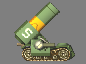 metal slug - m-15a bradley green metal slug 4 3D Model
