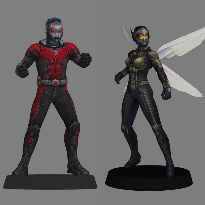 Antman and Wasp - avengers endgame 3D Model .c4d .max .obj .3ds .fbx .stl .blend 