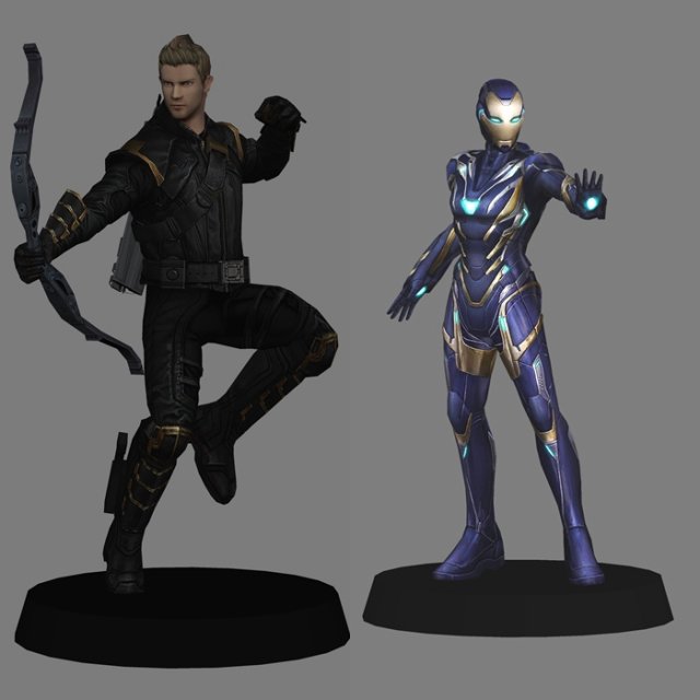 Rescue and hawkeye - avengers endgame 3D Model .c4d .max .obj .3ds .fbx .stl .blend 