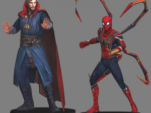 Dr strange and ironspider - avengers endgame 3D Model
