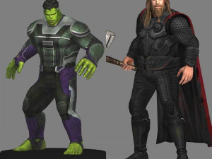 Hulk e Thor - Ultimato dos Vingadores Modelo 3D