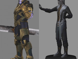 Thanos and ebony maw - avengers endgame 3D Модель