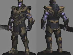 Thanos and ebony maw - avengers endgame 3D Модель