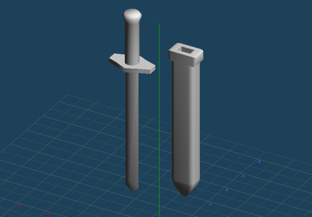 trunks vol 5 sword - super battle collection bandai 3d print 3D Model .c4d .max .obj .3ds .fbx .stl .blend 