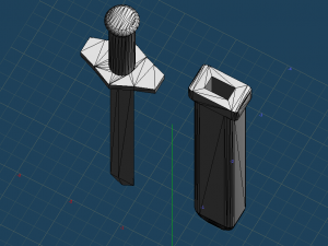 trunks vol 5 sword - super battle collection bandai 3d print 3D Model