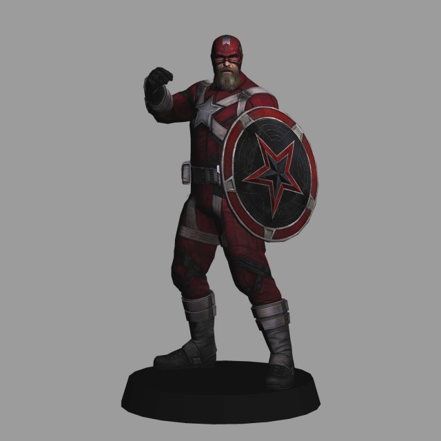 Red guardian - black widow movie 3D Модель .c4d .max .obj .3ds .fbx .stl .blend 