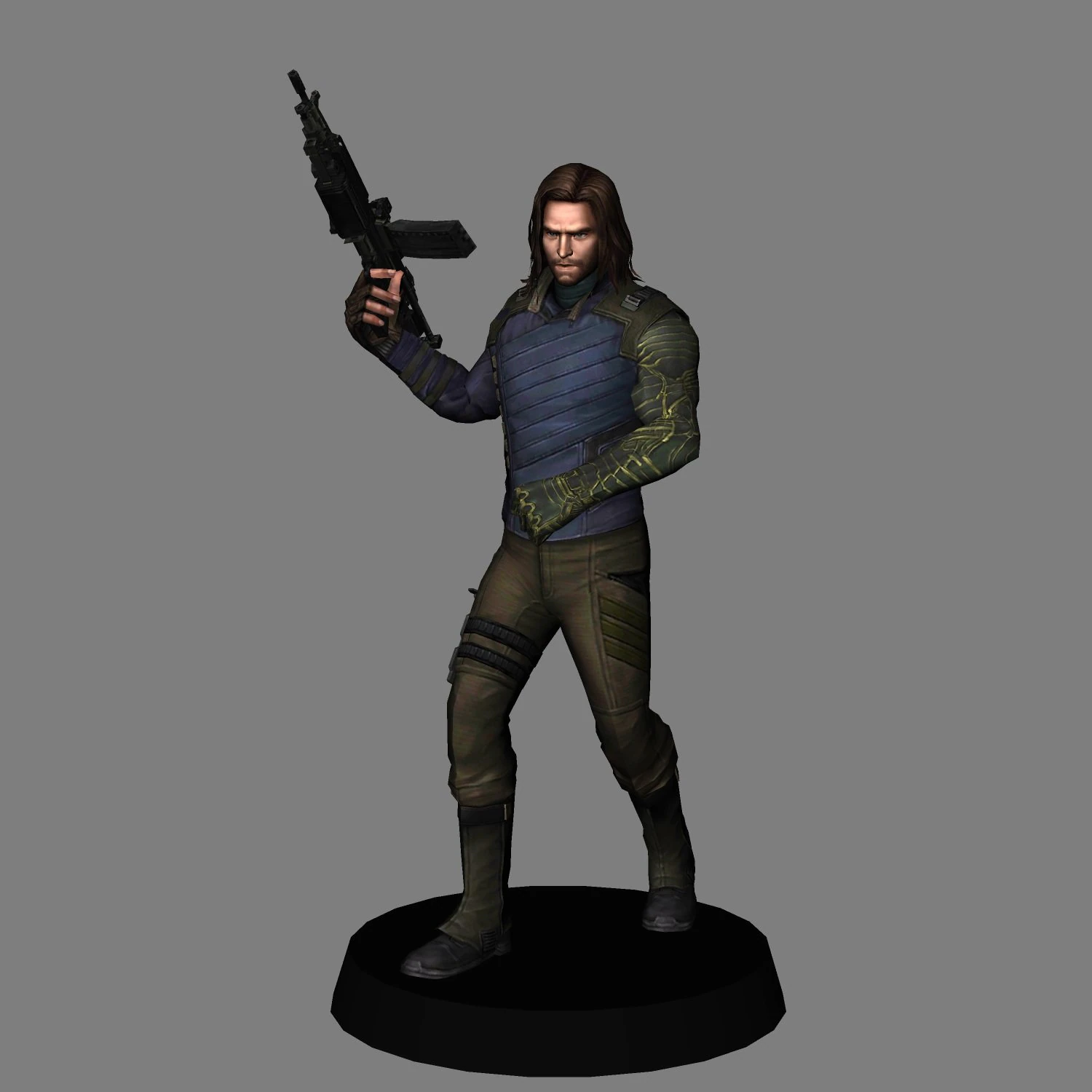 Winter soldier - avengers infinity war 3D Model .c4d .max .obj .3ds .fbx .stl .blend