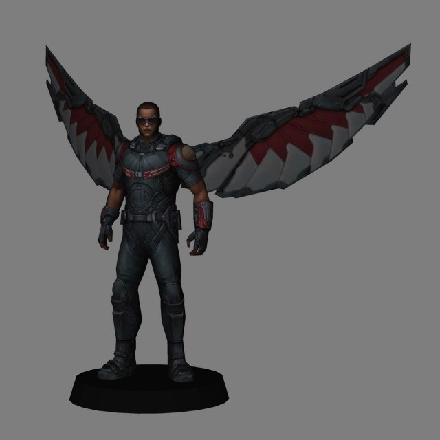 falcon - avengers infinity war Modèle 3D .c4d .max .obj .3ds .fbx .stl .blend