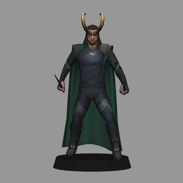 Loki - thor ragnarok 3D Model .c4d .max .obj .3ds .fbx .stl .blend 