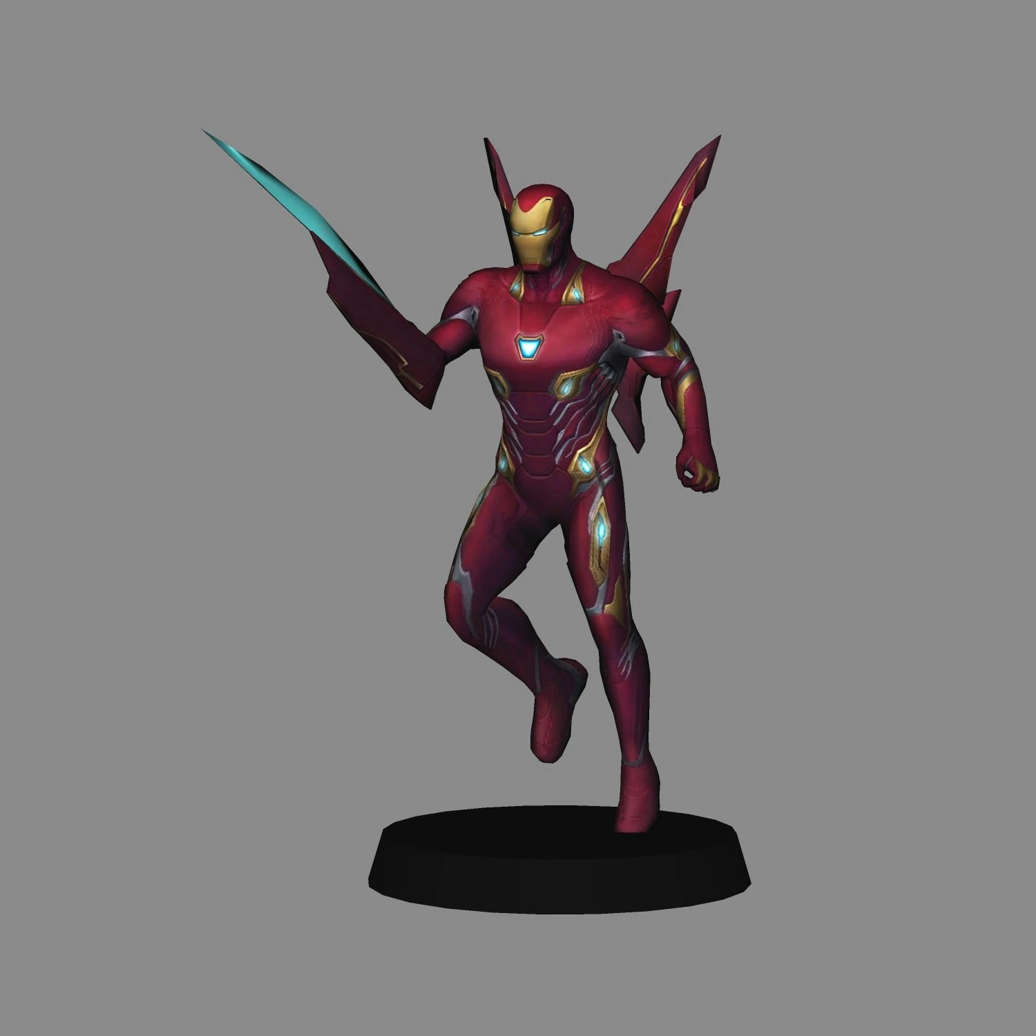 Ironman mk50 - avengers infinity war 3D Model .c4d .max .obj .3ds .fbx .stl .blend 