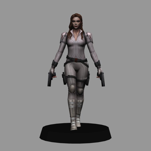 Black widow snow suit - black widow movie 3D Model .c4d .max .obj .3ds .fbx .stl .blend 