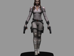 Black widow snow suit - black widow movie 3D Model