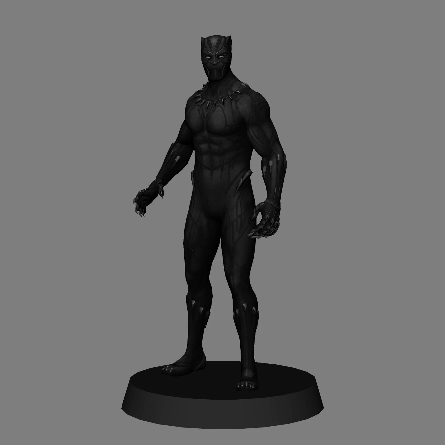Black panther - avengers infinity war 3D Model .c4d .max .obj .3ds .fbx .stl .blend 