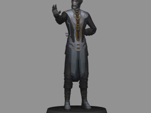 乌木喉&mdash;&mdash;复仇者联盟无限战争 3D 模型