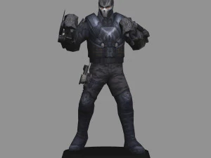 Tibias cruzadas - guerra civil del capitán américa Modelo 3D