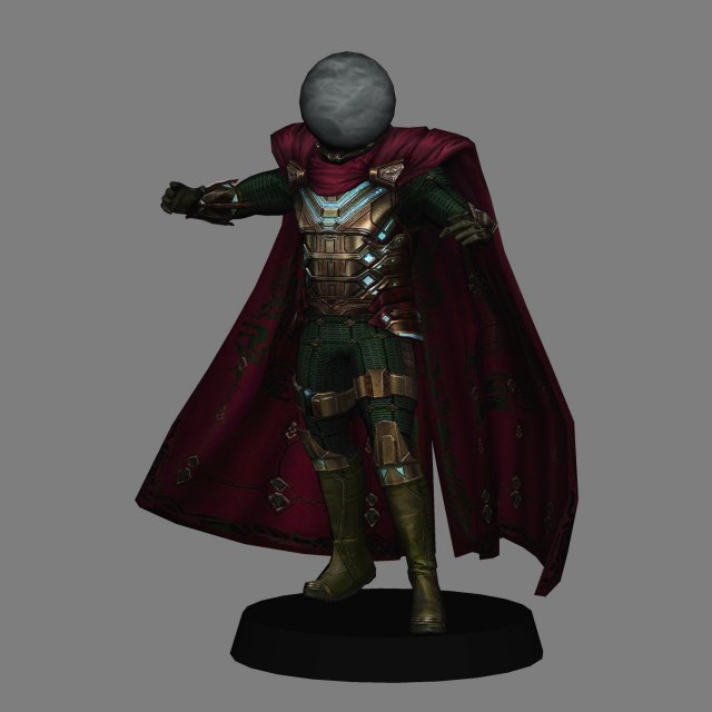 Mysterio - spdierman far from home 3D Model .c4d .max .obj .3ds .fbx .stl .blend 