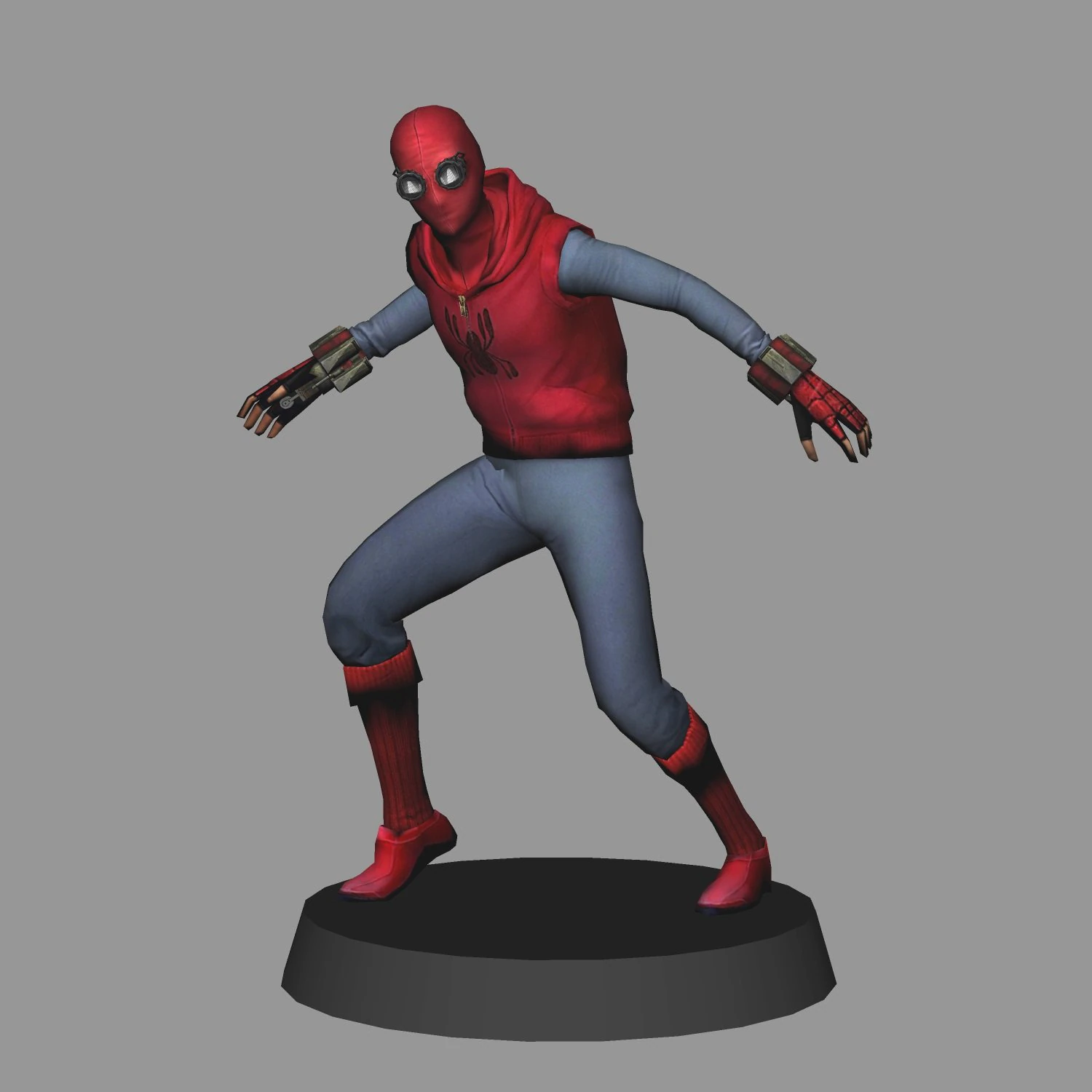 Traje casero de Spiderman - regreso a casa del hombre ara&ntilde;a Modelo 3D .c4d .max .obj .3ds .fbx .stl .blend 