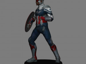 Falcon and the winter soldier pack x 3 low poly 3D Model