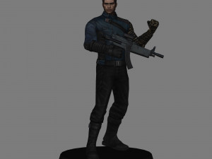 Falcon and the winter soldier pack x 3 low poly 3D Model