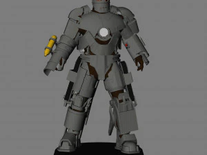 Ironman pack x 12 armors low poly 3D Model