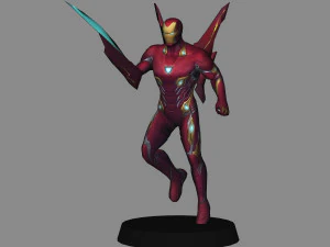 Ironman pack x 12 armors low poly 3D Model