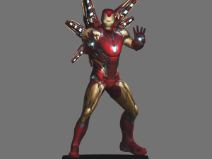 Ironman pack x 12 armors low poly 3D Модель