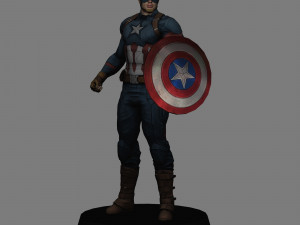 Captain america civil war pack x 12 characters low poly 3D मॉडल