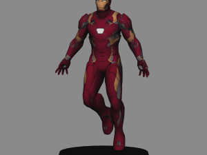 Captain america civil war pack x 12 characters low poly 3D मॉडल