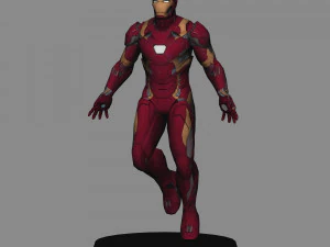 Captain america civil war pack x 12 characters low poly 3D Model