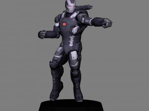 Captain america civil war pack x 12 characters low poly 3D Model