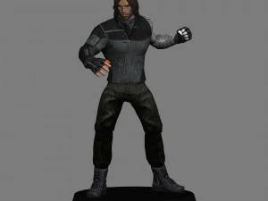 Captain america civil war pack x 12 characters low poly 3D Model