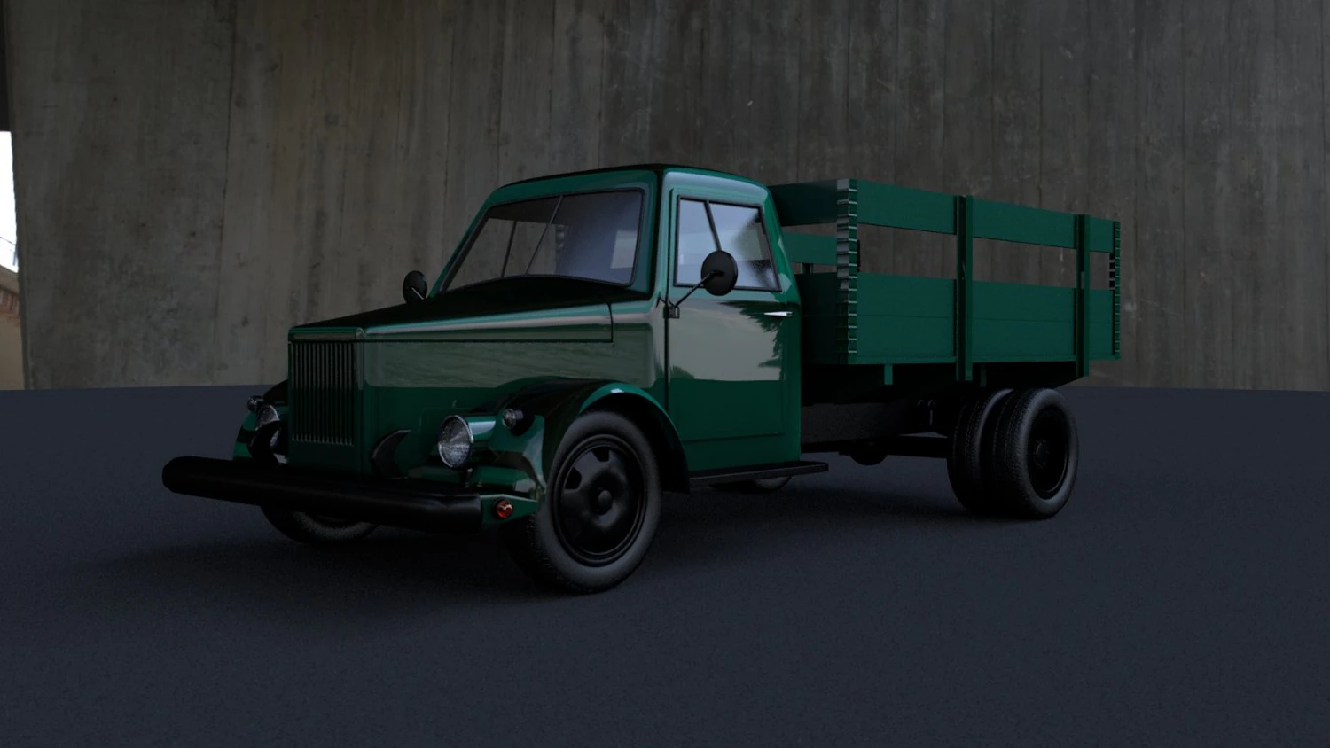 Truck 3D Model .c4d .max .obj .3ds .fbx .stl .blend 