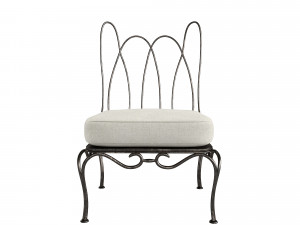 Suzanne Kasler Whimsical Chair with Cushion Modelo 3D