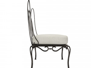 Suzanne Kasler Whimsical Chair with Cushion Modelo 3D
