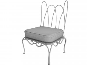 Suzanne Kasler Whimsical Chair with Cushion Modelo 3D
