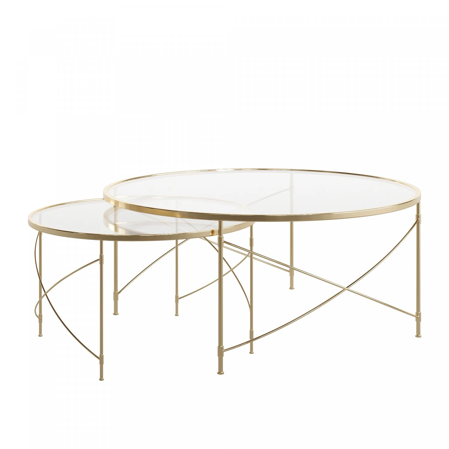 Maxwell Nesting Coffee Tables 3D Model .c4d .max .obj .3ds .fbx .stl .blend 